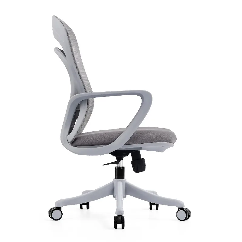 #¥Modern Design Ergonomic Swivel Office Chair Fixed Headrest Mesh Material Breathable Comfortable
