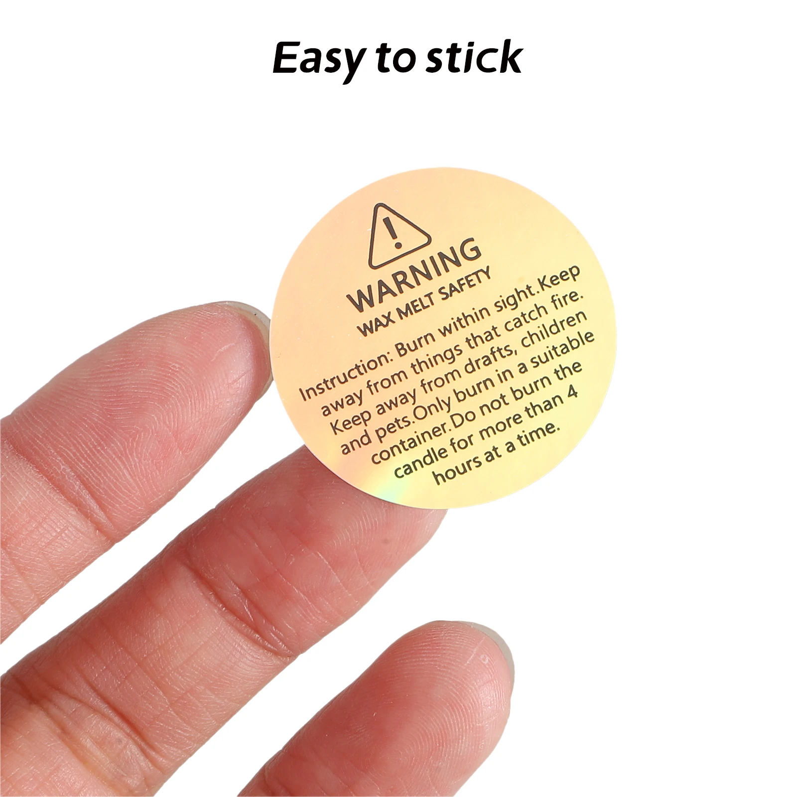 

10 Sheets Warning Labels Melting Safety Stickers Adhesive Decals For Packaging Goods Sealing Roll Stickers
