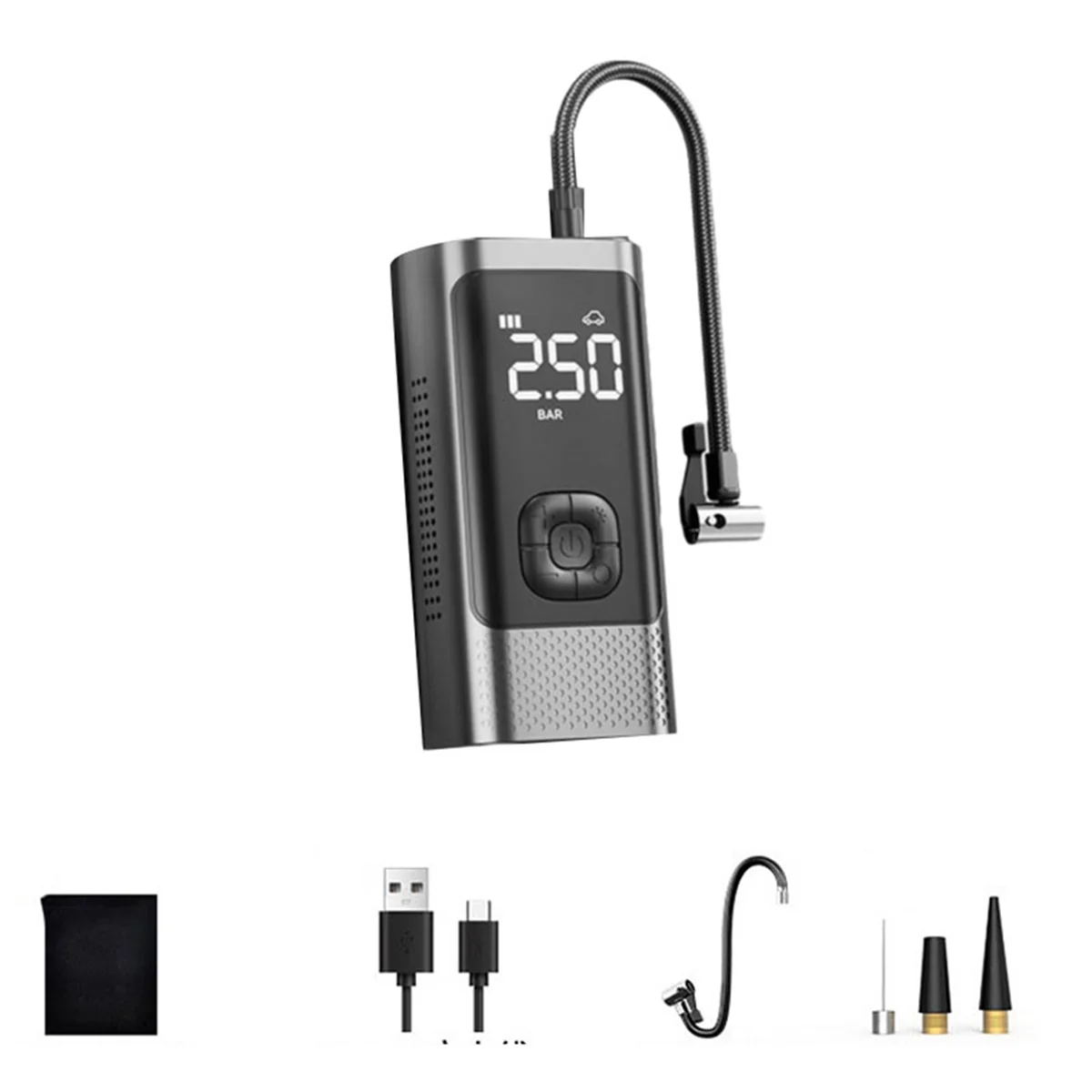 Einzelhandel! Auto Reifen Inflator Pumpe LCD Display Schnelle Inflation Cordless Luftpumpe Tragbare Handheld Luft Kompressor für Auto Fahrrad