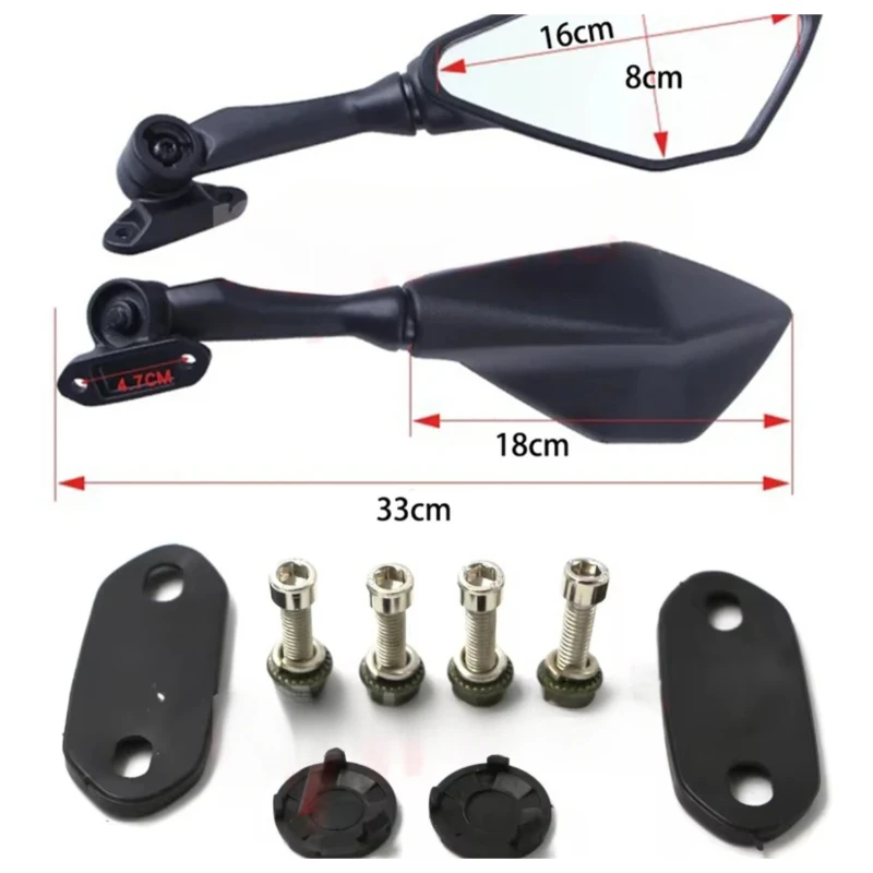 

Fit For Kawasaki Ninja 650 2017 - 2025 Motorcycle Rearview Mirrors Ninja650 ER6F EX650 2018 2019 2020 2021 2022 2023 2024
