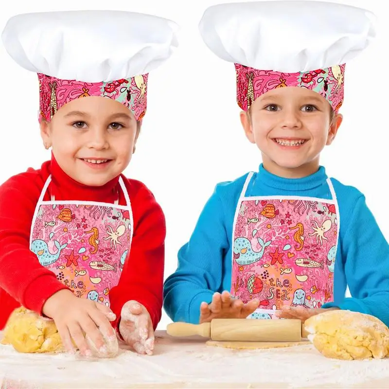 Kids Cooking Set DIY Pretend Simulation Pretend Play House Cut Vegetable Cooking Game Set Kids Apron Set Education Pretend toys