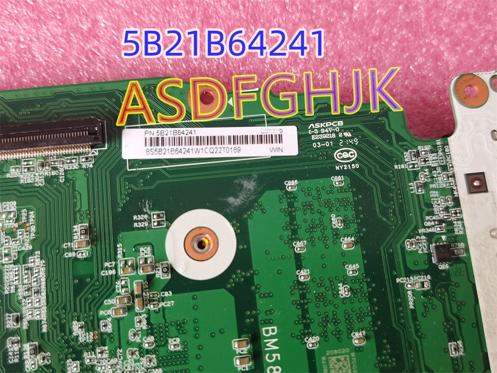 5B21B64241 For Lenovo 300e 2nd Gen Notebook Motherboard N5030UMA 4G BM5860 V1.3B  TESED OK