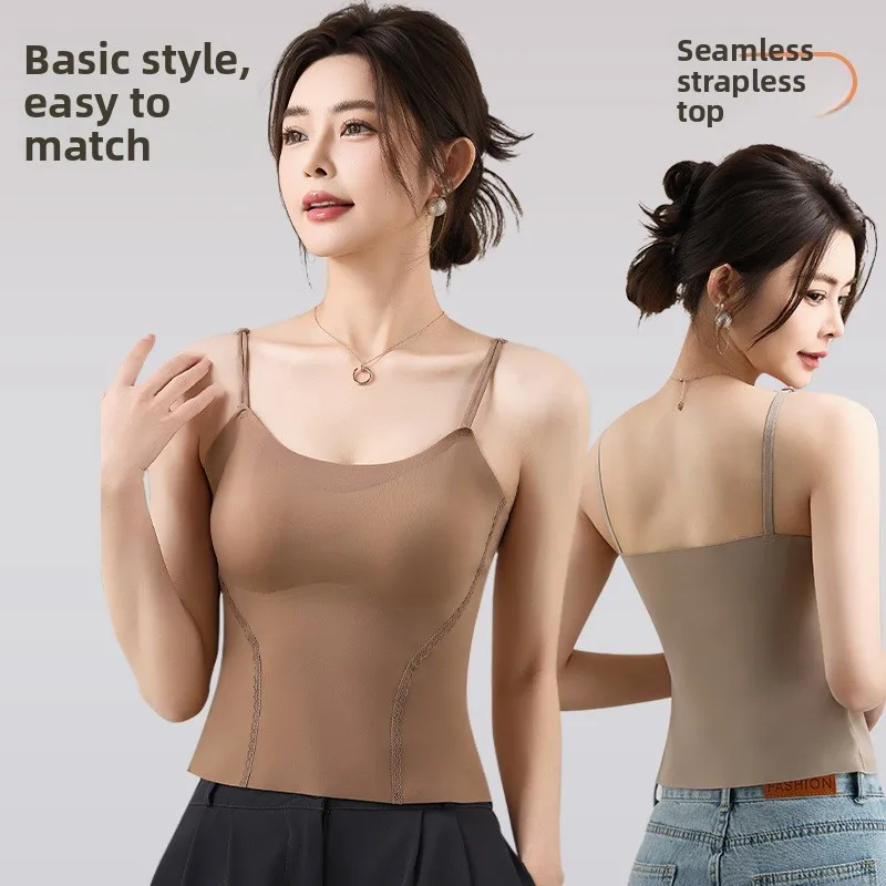 Sl Strapl Vest Donna Estate Sle Pettorina fissa Capispalla dimagrante ad alta elasticità Ible Design semplice