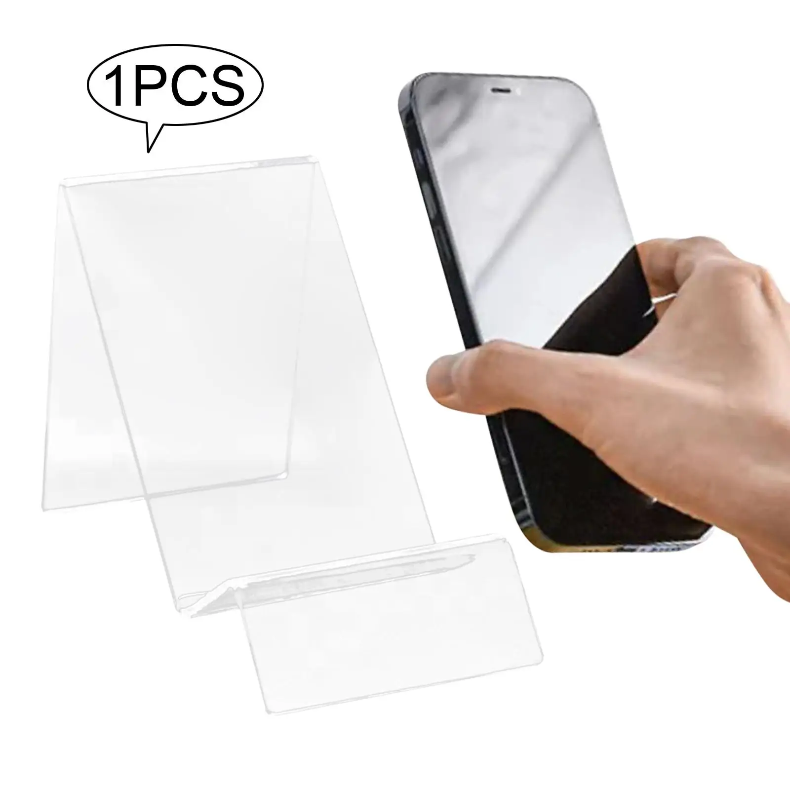 

Прозрачная акриловая подставка для телефона, прочное портативное крепление для телефона для произведений искусства