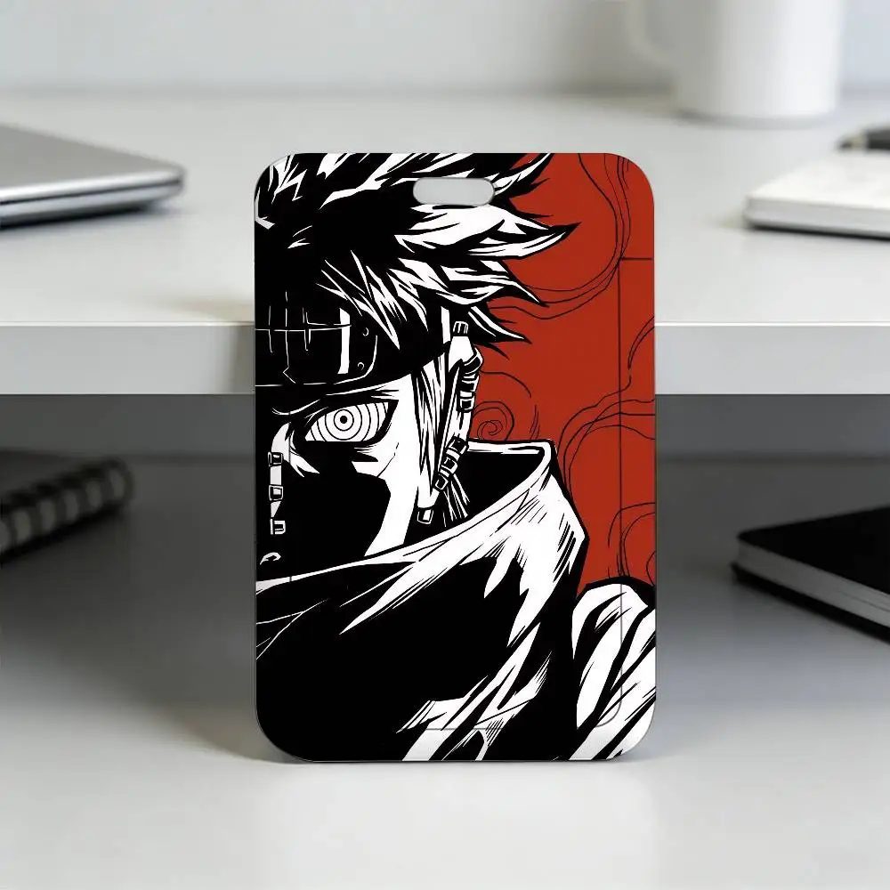 Anime N-NARUTO Akatsuki Itachi Sharingan Transparenter Kartenhalter Mitarbeiter Plastik-Schiebeabdeckung Schlüsselband Arbeits-Geschäfts-ID-Tasche Bus – Detail 31