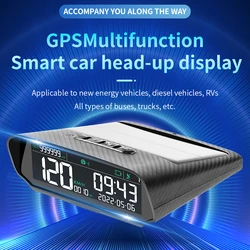 GPS Multifunction Smart car head-up display For HUD  LCD GPS Speedometer Odometer Altitude Gauge Car Electronics X100 Car Meter