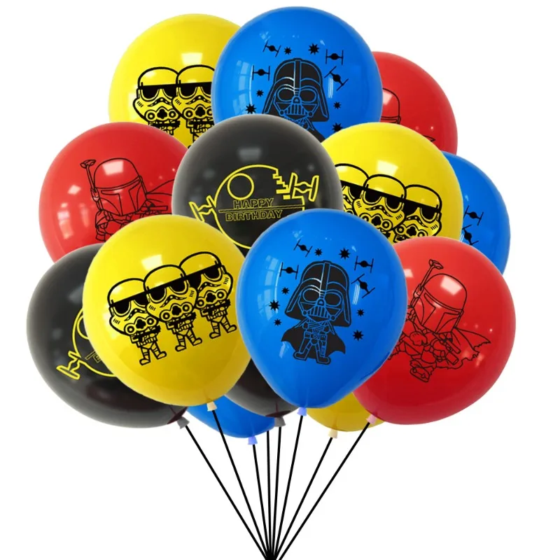 

12pcs Star Wars Balloons Set Boys Girls Birthday Party Decorations Latex Aluminum Balloons Shower DIY Party Decoration Supplies