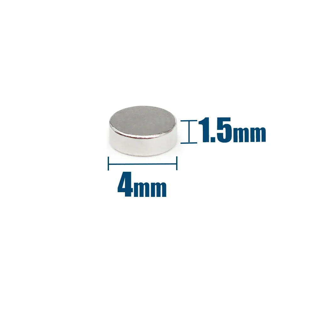 200/500/1000/2000pcs 4x1.5mm Thin Neodymium Strong Magnet Permanent Small Round Magnet Powerful Magnetic Magnets Disc