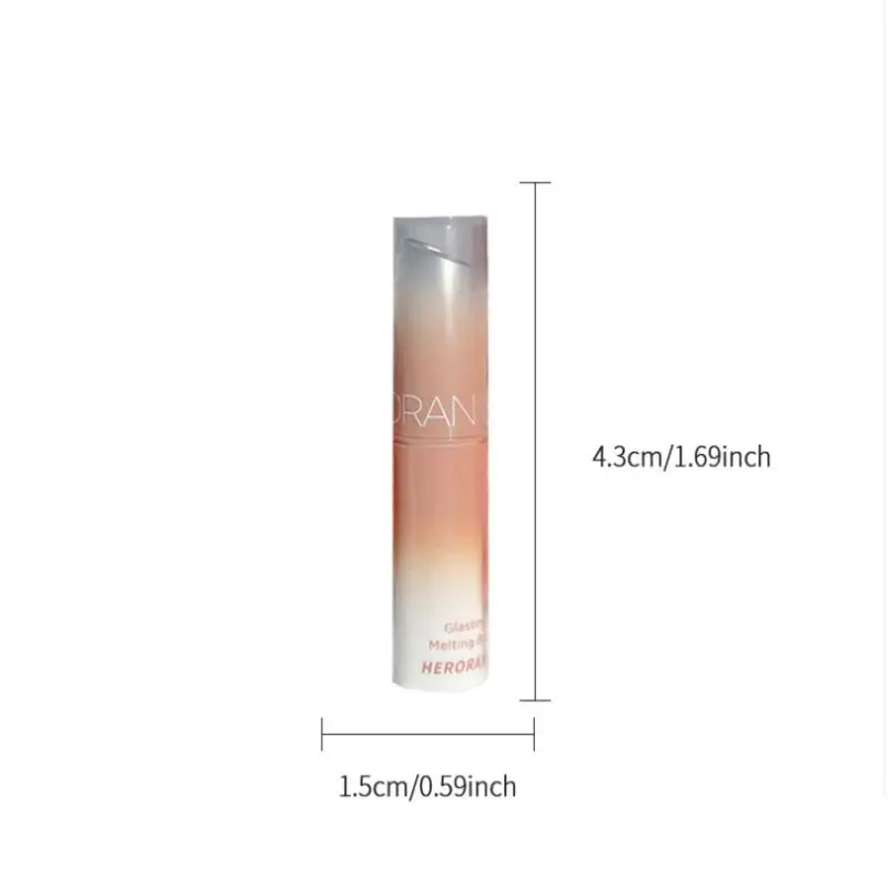 1Pc HERORANGE Jelly Solid Lip Gloss – Cherry Red Lip Tint – Mirror Finish Non-Stick Cup Long-Lasting Moisturizing Lipstick