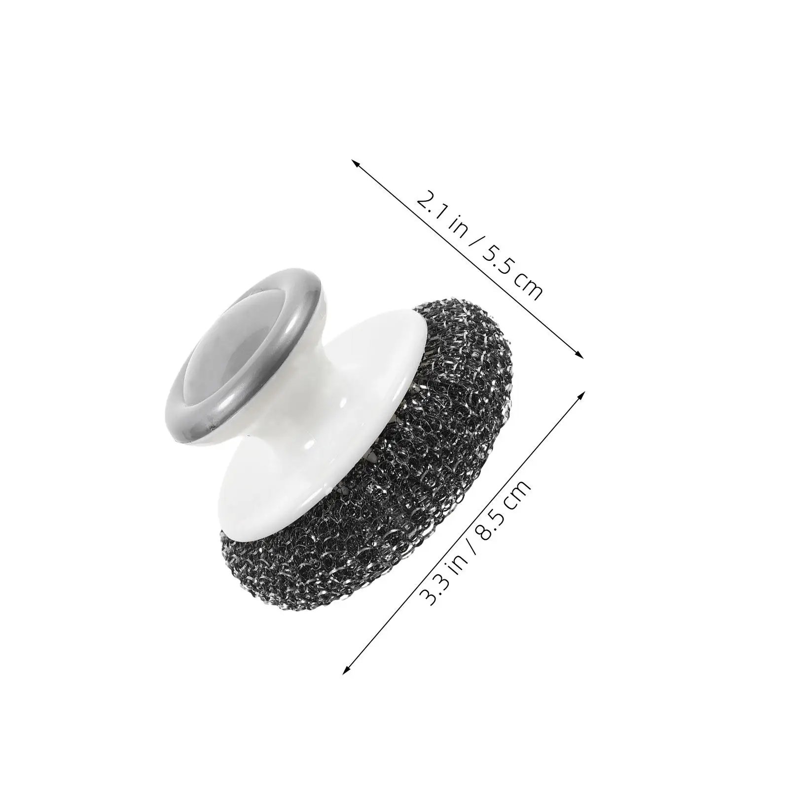 Stainless Steel Wool Scrubber 4 Piece Heavy Duty Cleaning Brushes for Pots Pans Grills Sinks with Handles