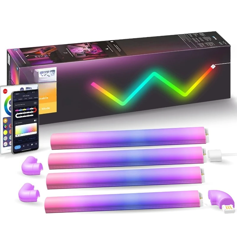 Splicing wall lamp remote control bedside interior decoration lamp intelligent creativity