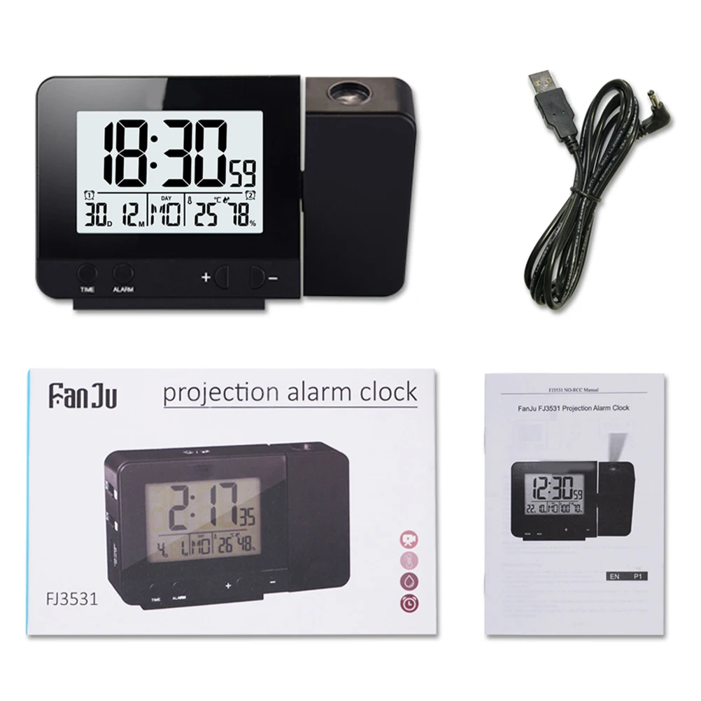 

Led Clock Multi-function Clock Led Shadow Clock Usb Clock Usb Alarm Clock