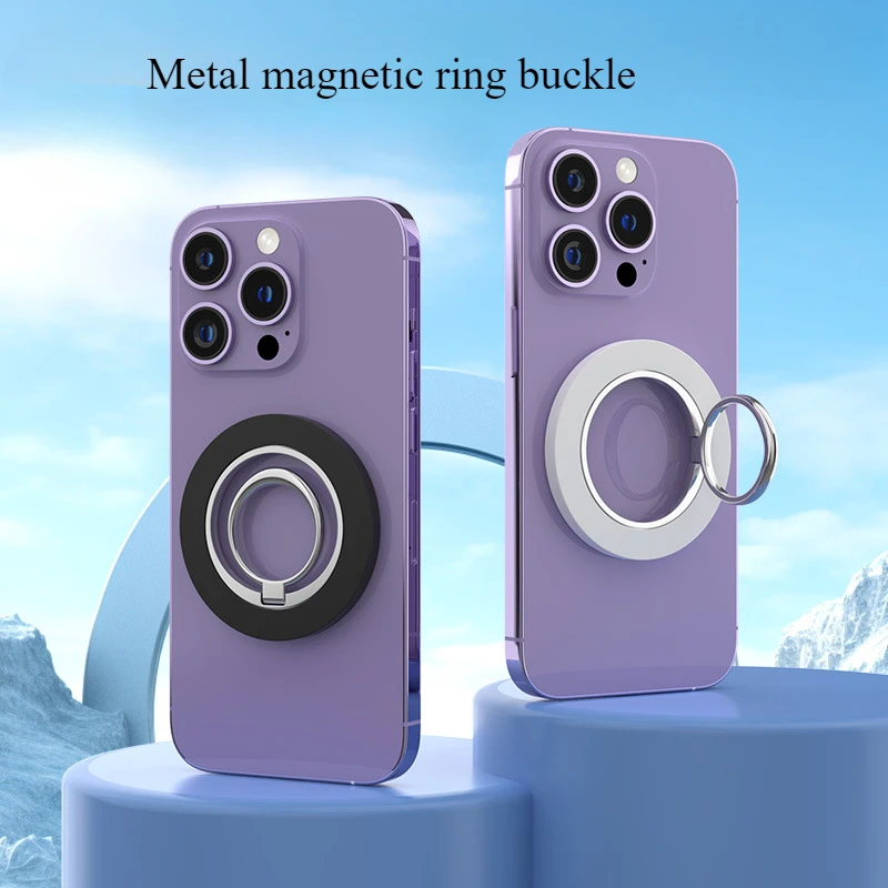 New Metal Ring Phone Holder IPhone Kickstand Ring Magnetic Phone Grip Car Holder Stand IPhone 16 15 14 13 12 Accessories