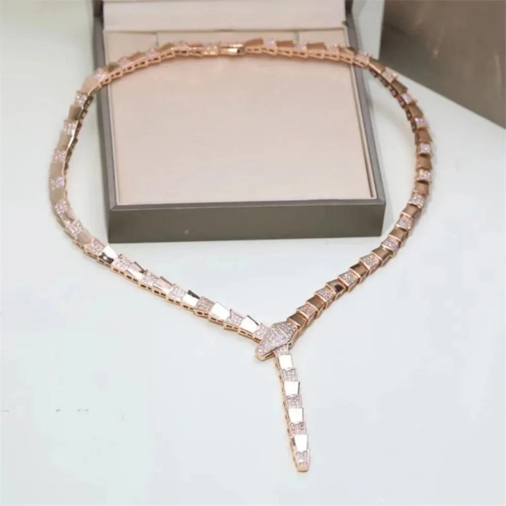2025 قلادة فاخرة جديدة تصميم رائع مجوهرات للنساء الفتيات أنيقة أنيقة حفلة عطلة عيد الميلاد #5