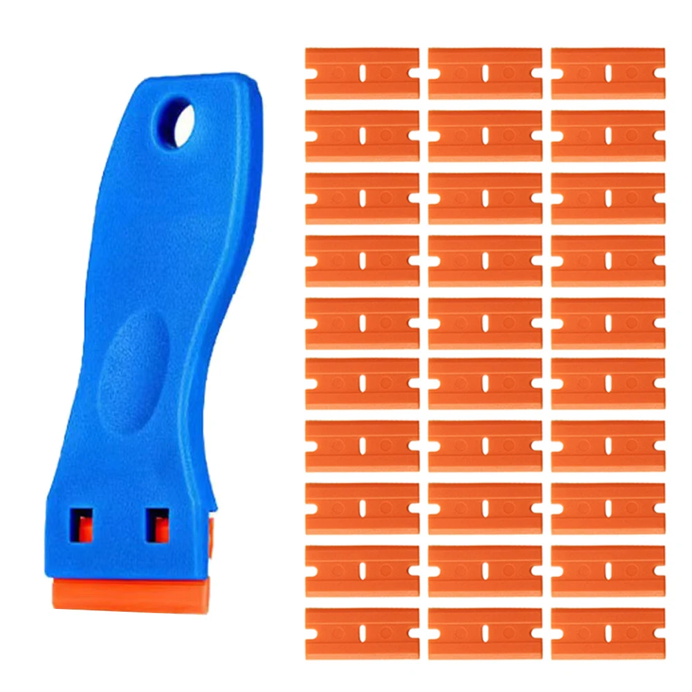

Car Window Sticker Cleaning Razor Blade Scraper Tint Vinyl Wrap Glue Glass Squeegee Remover Auto Cleaner DIY Installation Tool