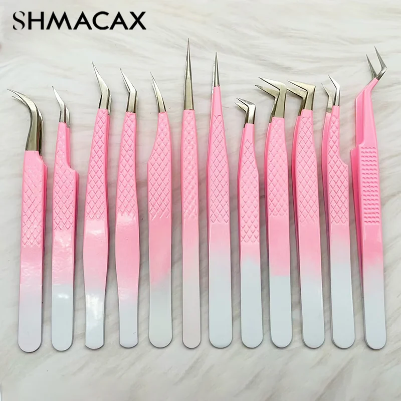 Wimpers Pincet Roestvrij Staal Voor Wimpers Uitbreiding Make-Up Tools Nail Art Accessoires Strass Picker Tools