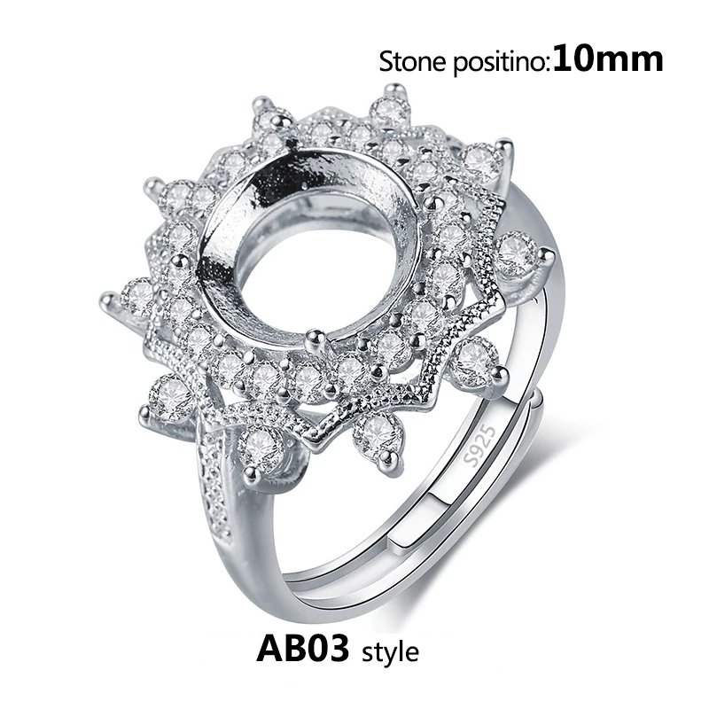 8x10 10x10 12x12 MM baru pembukaan mode untuk pria dan wanita kosong braket dasar cincin DIY pengaturan membuat Perhiasan Aksesoris