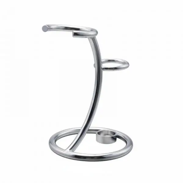 Razor and Brush Stand for Shaving Tools Stainless Steel Holder for Men Classic Shave Accessories
