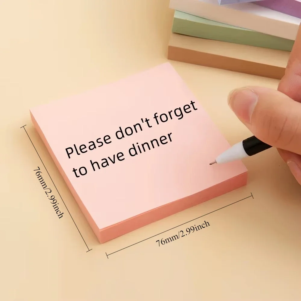 100 ورقة ملونة نشرتها ملصق ملاحظات منصات يضع ورقة ملصقات المفكرة دفتر المدرسة مكتب القرطاسية مذكرة رسالة لزجة #2