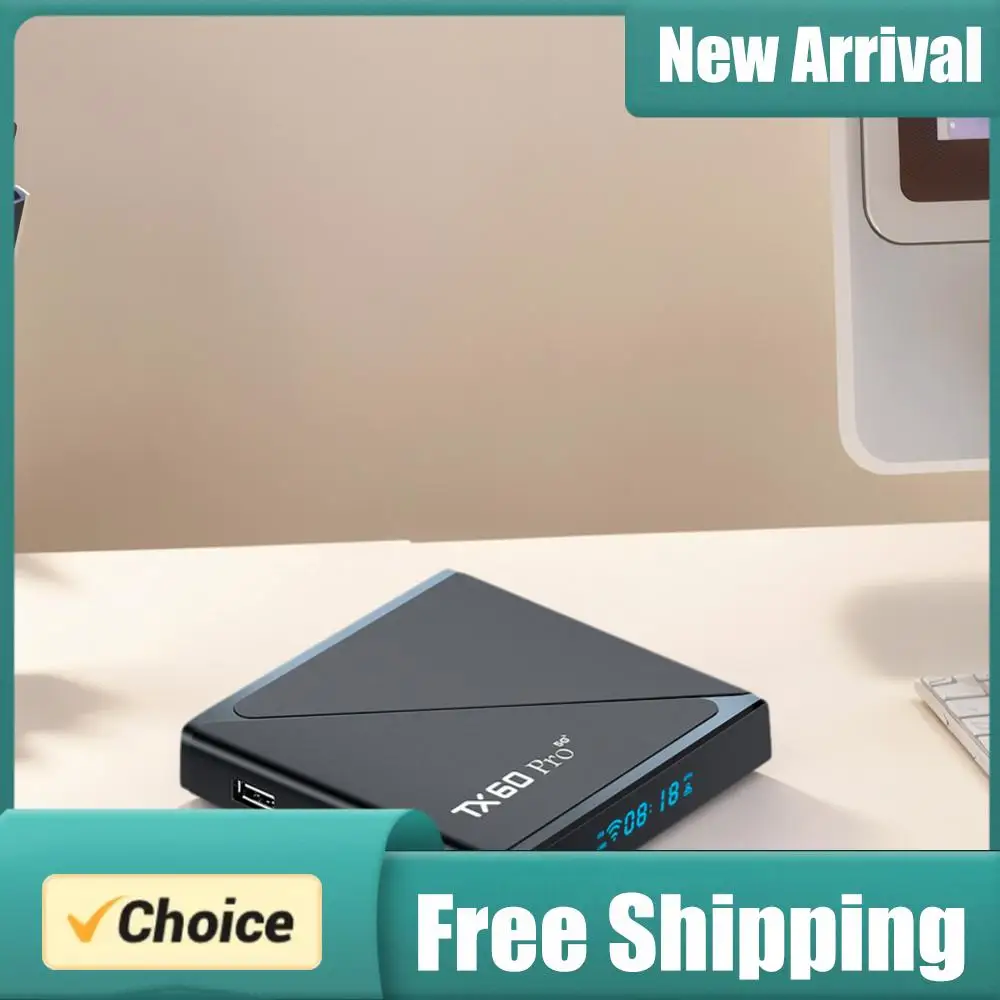 

ТВ-приставка Android 10 Smart TV Box 1GB 8GB, медиаплеер 14K, двухдиапазонный Wi-Fi 2.4G/5G, с пультом ДУ
