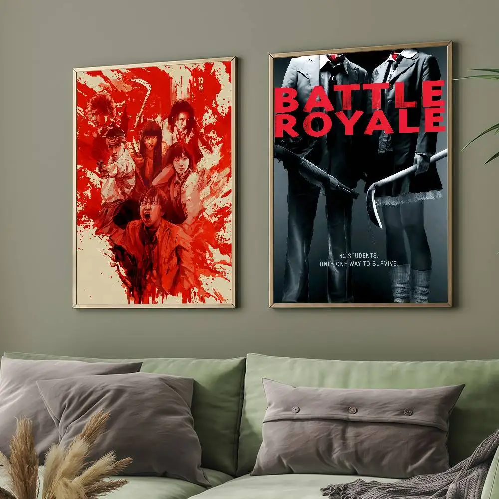 ملصق فيلم مثير B-battle Royale مناسب لغرفة المعيشة المنزلية وغرفة النوم والمكتب والبار ملصق تزيين الحائط #3