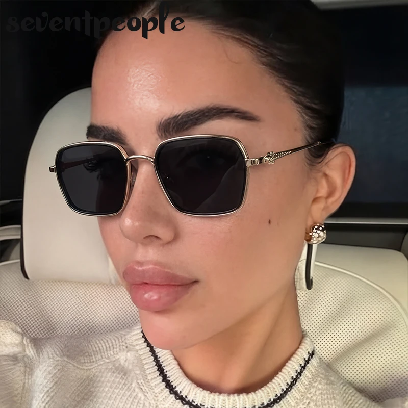 

Steampunk Oversized Square Sunglasses Women 2026 Luxury Designer Metal Leopard Head Hip Hop Sun Glasses For Lady Trendy Shades