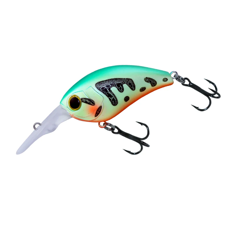 Aoclu schwimmende Elritze 50mm 10g 60mm 17g harte Köder Kurbel tiefe Taucher Tiefe 2,5-3m Angel köder lange Casting Haken Tackle Qualität