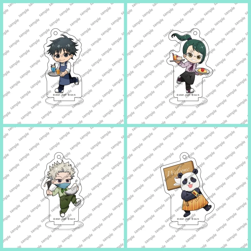 

Jujutsu Kaisen Mini Acrylic Stand Satoru Gojo Suguru Geto Maki Zenin Yuji figure Stand Plate Cosplay Prop Decor Fans Gifts