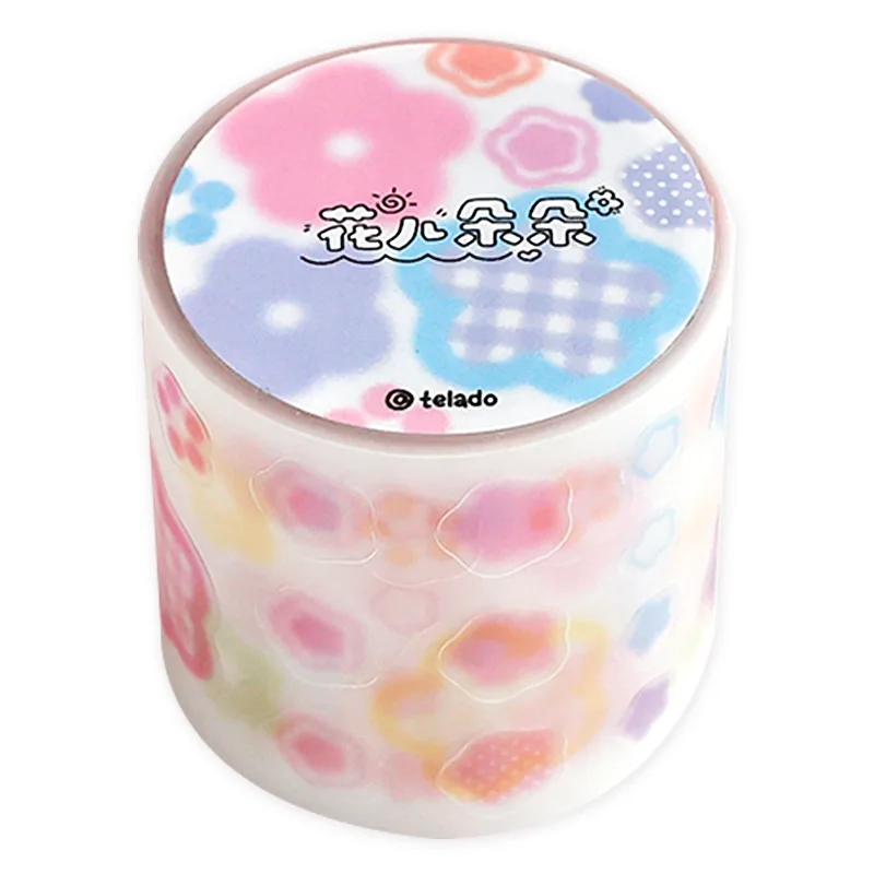 2M Star Circular dots lattice PET Decorative Tape Stickers Key Words Sticker Journal DIY Tape Sticker Stationery Kids Gift