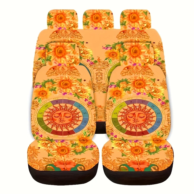 2pcs Front Seat/5pcs Full Seat Cover Set, 