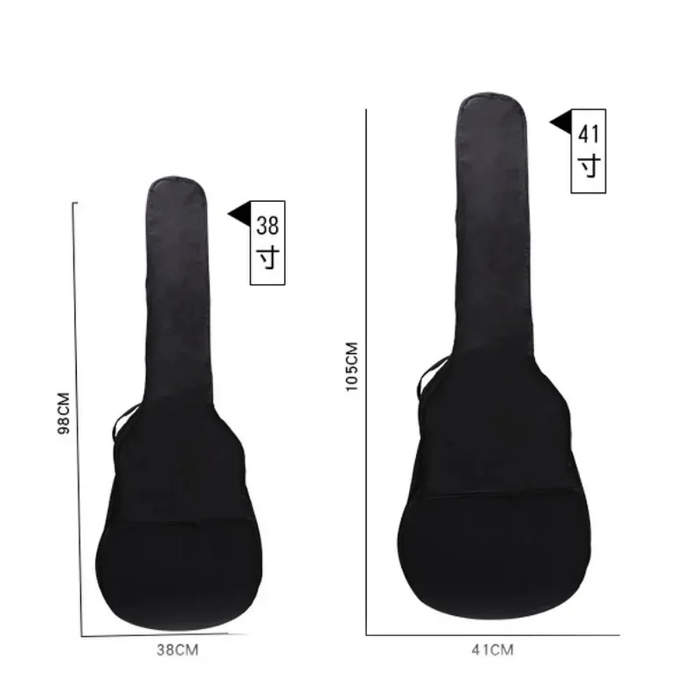 38/41 Inch Oxford Fabric Guitar Bag Soft Double Shoulder Straps Padded Acoustic Guitar Waterproof Backpack Instrument Bags Case