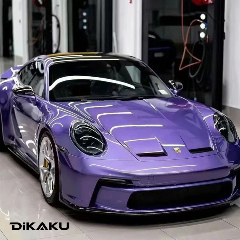 

Highest quality PET Liquid Otovera Purple Vinyl Wrap For Vehicle And Motorcycle High Gloss With Air Free Bubble(PET Liner)