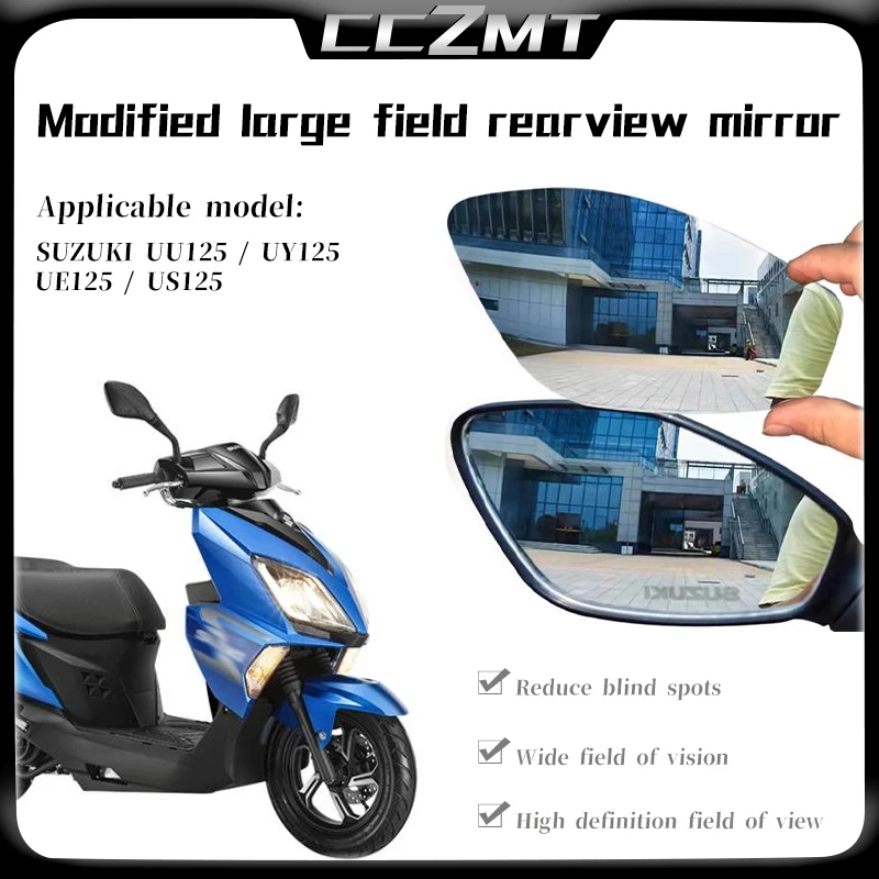 

Для Suzuki UU125 UY125 UE125 US125 аксессуары для мотоциклов выпуклое зеркало увеличение зеркала заднего вида боковое зеркало обзор линза