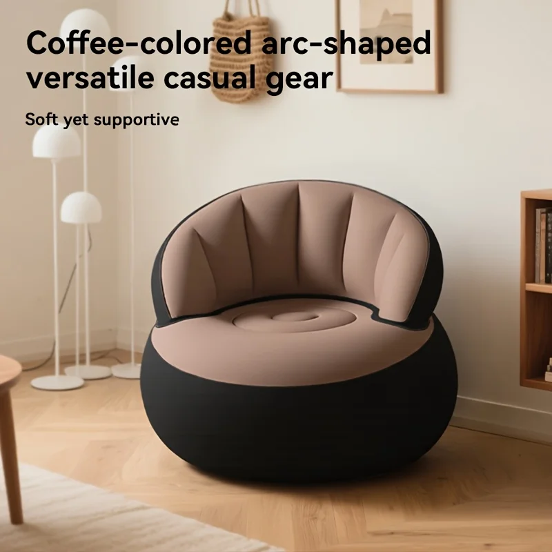 1人用インフレータブルビーンバッグ-折りたたみ式エアクッションソファ、設置が簡単、省スペース、モダンなデザイン、ポータブルシングルシート
