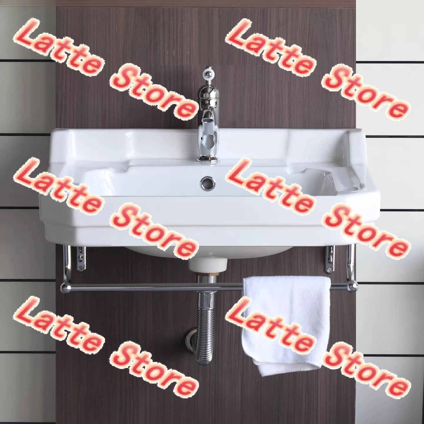 Export retro small apartment hanging basin retro classic British simple washbasin balcony corner wall hanging basin
