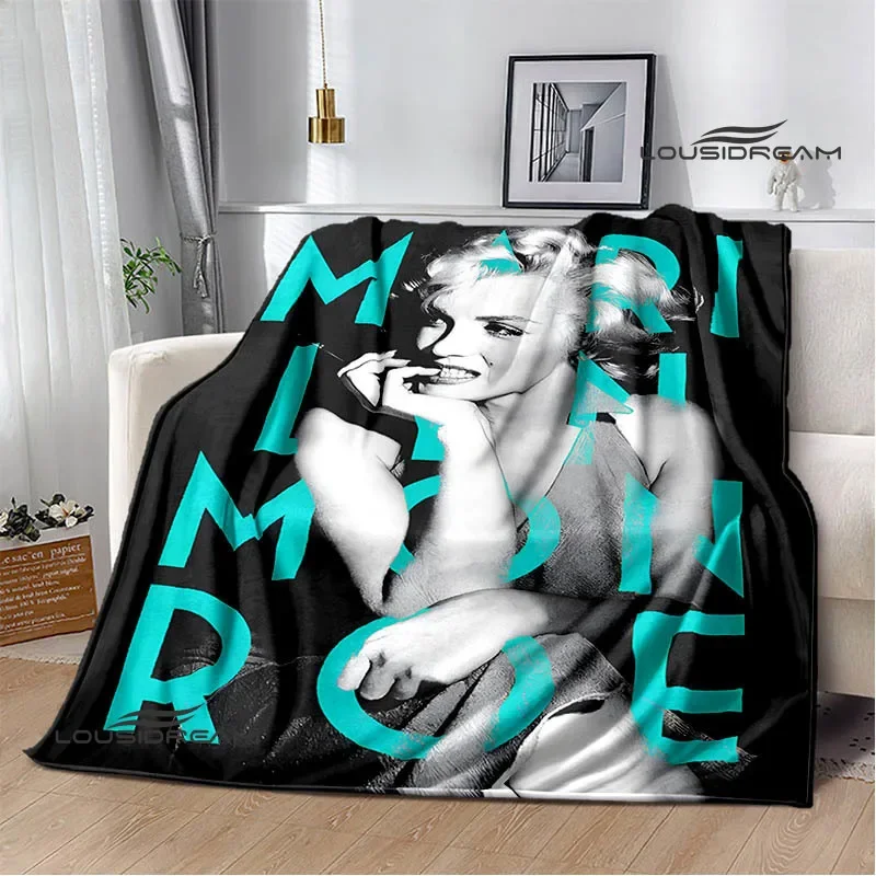 Marilyn Monroe Printed blankets flannel Warm blankets throw blanket Picnic blanket Home Bedding Birthday Gift