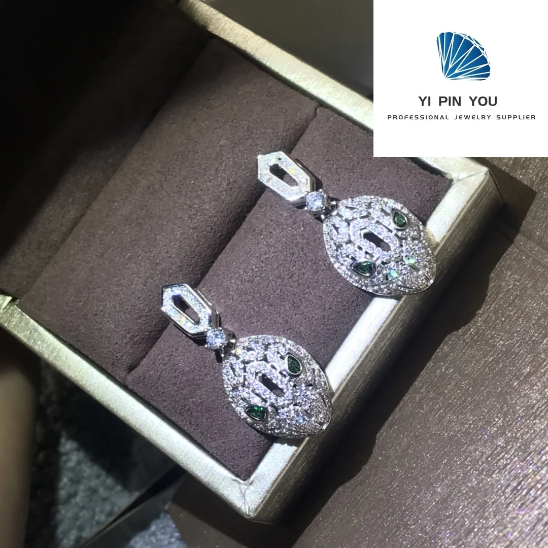 

High Quality High-end S925 Noble and Elegant Dazzling Zircon Earrings - Commemorative Gift