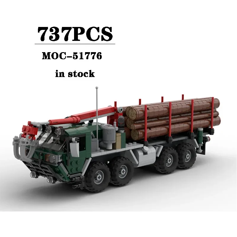 

New MOC-51776 M985 T Log Truck Off road Vehicle Building Blocks 737PCS Adult Birthday Gift Children Christmas Toy DIY Gift