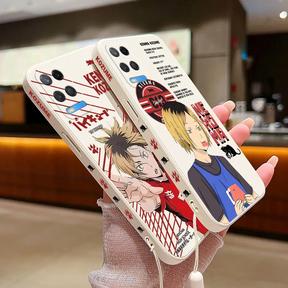 Kenma Kozume Anime Phone Case for OPPO A54 A74 A57 A96 A76 A36 A95 A12 A15 A15S A16 A16K A9 A5 2020 4G 5G Liquid Silicone Cover