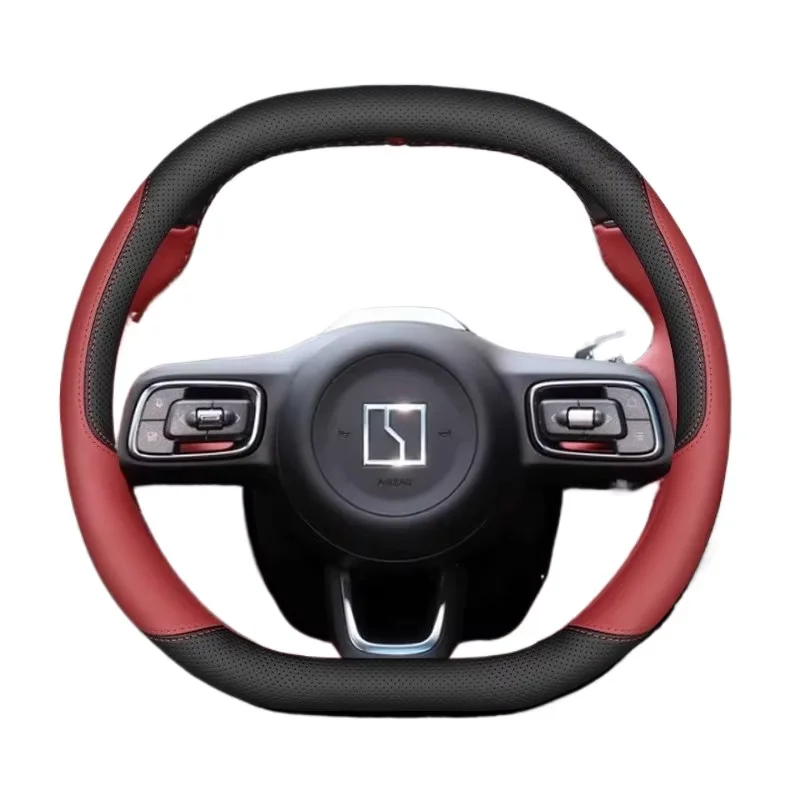 

Leather Car Steering Wheel Cover for ZEEKR 7x X 001 009 Interior Accessories 2024 2025 2026