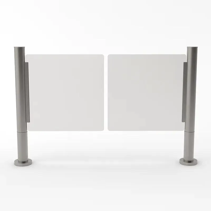 Stainless steel walkway control cylindrical turnstiles for one-way traffic