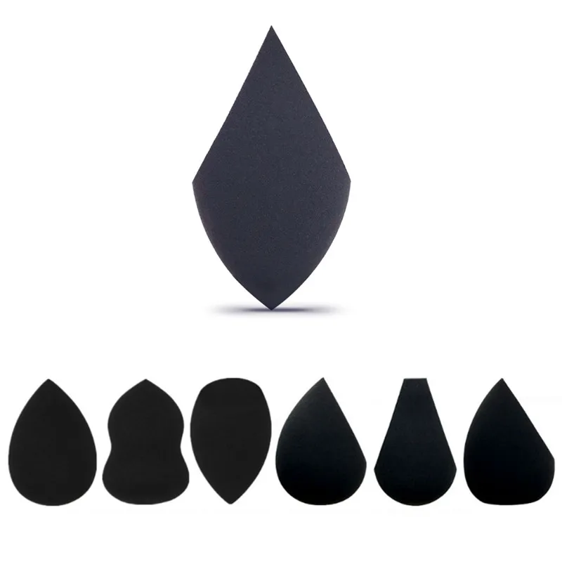 

10-100pcs Black Makeup Applicator Super Soft Sponge Powder Blender Smooth Foundation Contour Blending Puff Wholesale