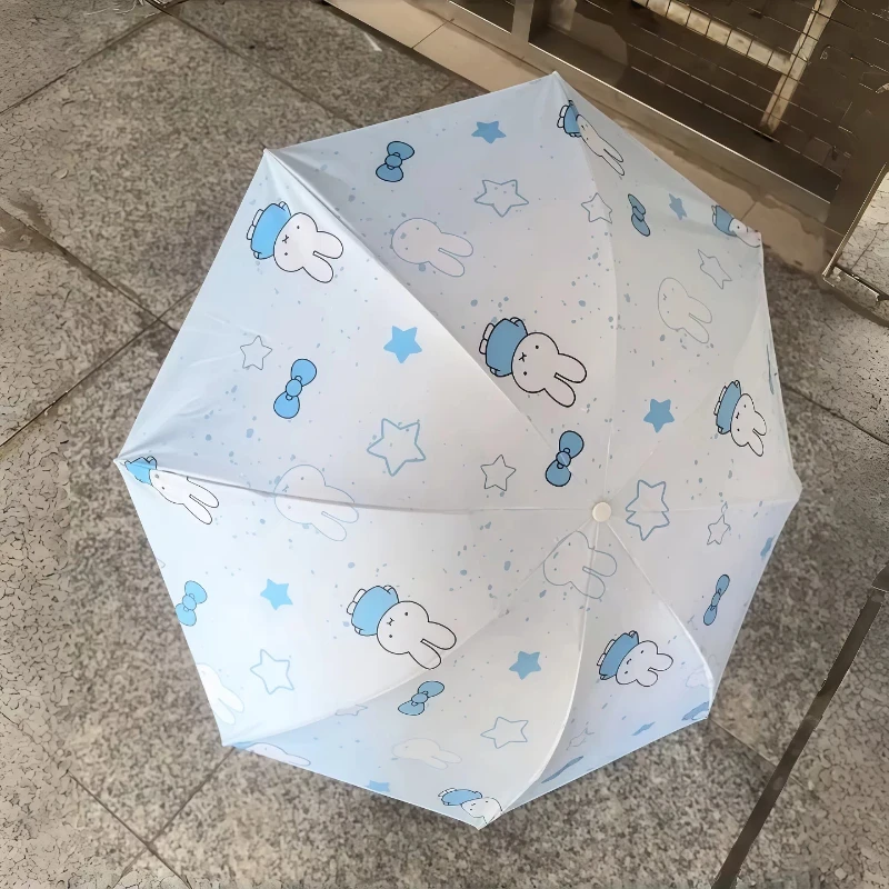 Miffy Kawaii Anime Korean Umbrella Fully Automatic Sun Umbrella Sun Protection Sunny or Rainy Dual Use Fold Fashion Exquisite view 4