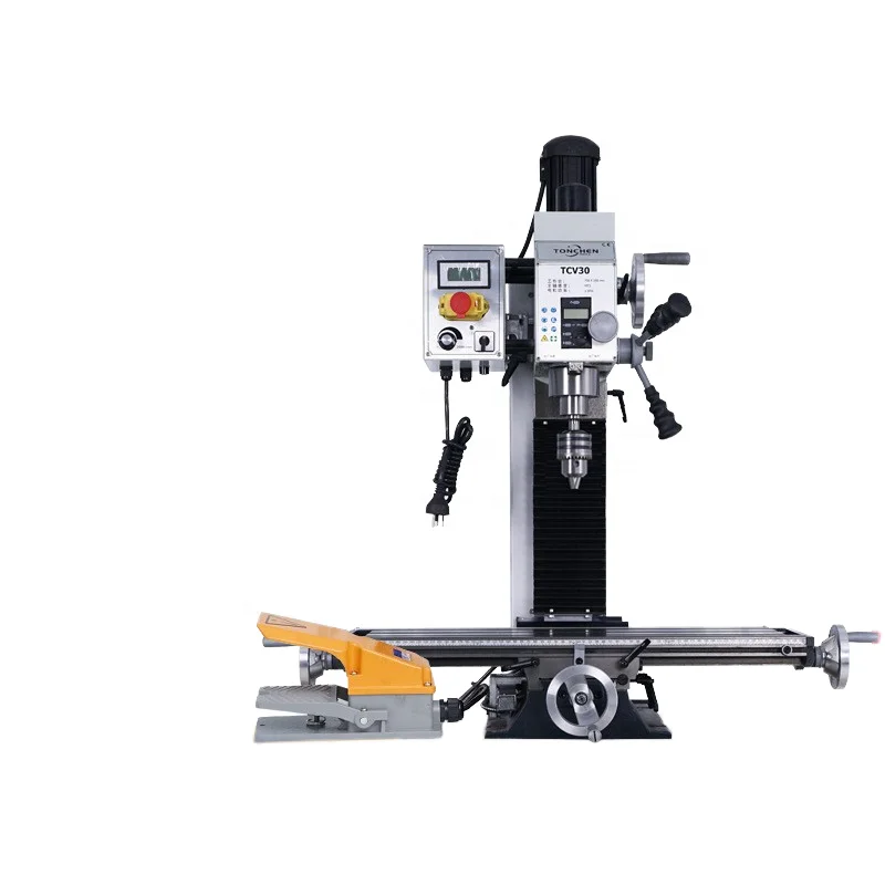 

Многофункциональный фрезерный станок Tongchen TCV30, промышленный и бытовой сверлильный станок, ручной фрезерный станок с рабочим столом.