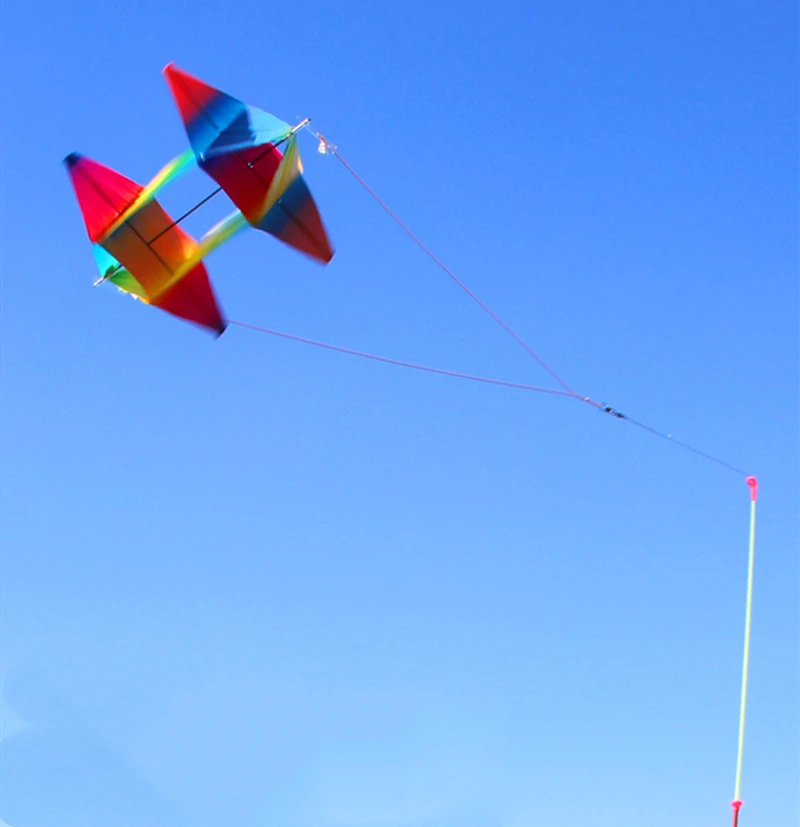 PE rotating kite flying toys for children kites 3d kites snake coil show kites toy sports Outdoor play wind kite Fishing toy fun