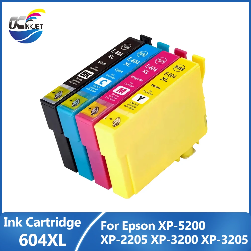 604 XL 604XL Compatible Color ink Cartridge 604XL ink cartridge for Epson XP-5200 XP-2205 XP-3200 XP-3205Printer