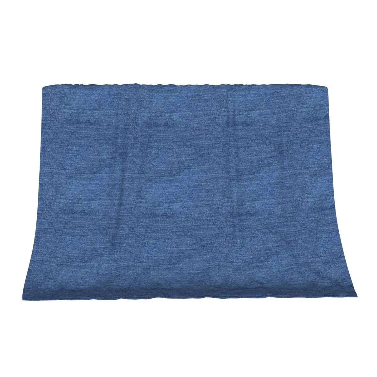 

Blue Denim Throw Blanket Furry Nap Single Blankets