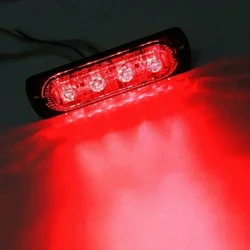 4LED Off-road Car Trailer Trucks Safety Urgent Working Fog Red Light Lamp DC 12V 12W LED Urgent Light Fast Heat Dissipation