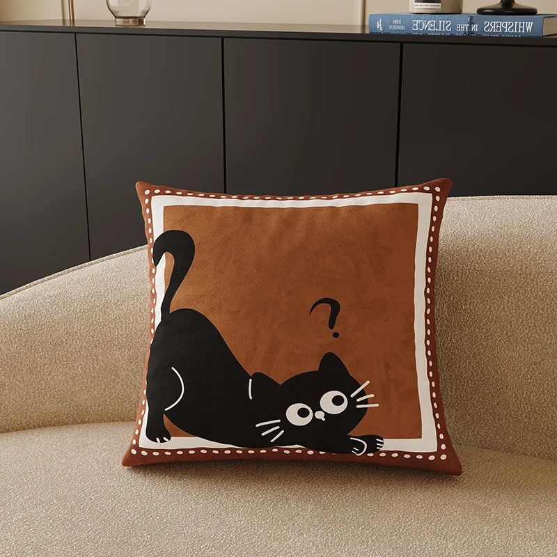  Cartoon  Pillow Modern Simple Style Living Room Sofa Bedroom Headboard Backrest Pad Window Decorative Pillow