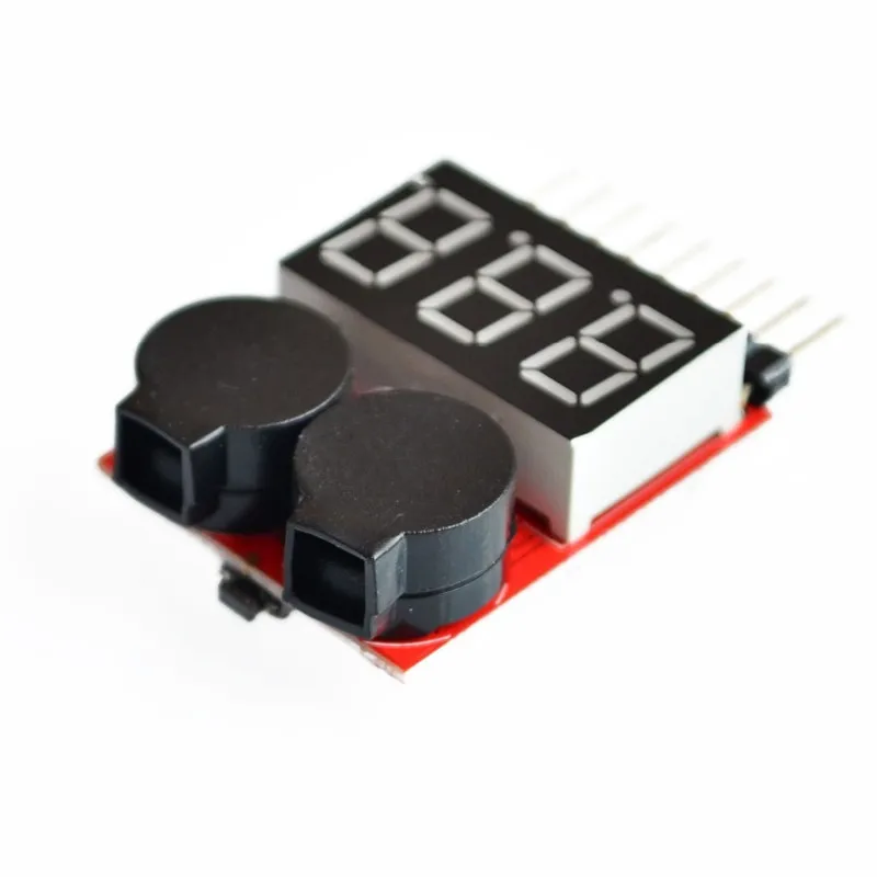 1-8S New 2-in-1 Electric Power Display BB Sound Low Voltage Alarm Electric Display Dual Function Buzzer Module